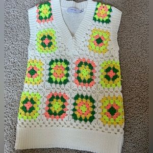 Crochet sweater vest